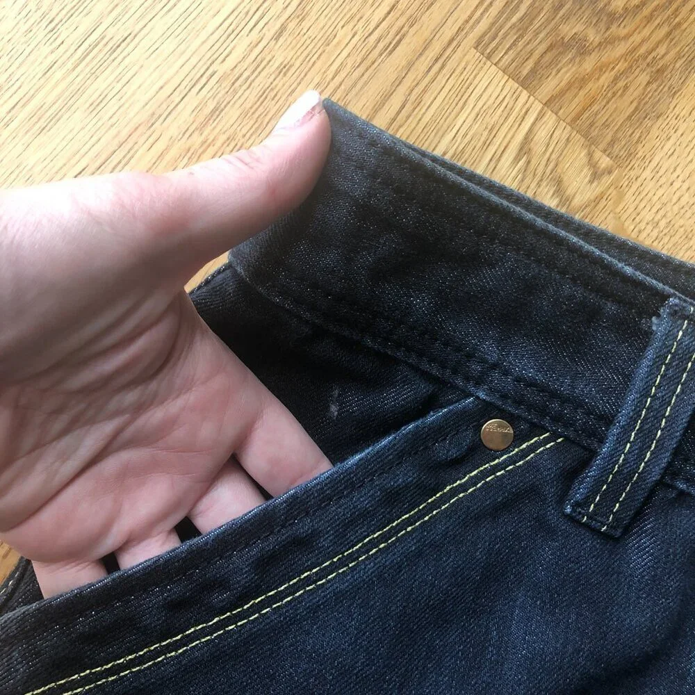 Express Denim Sequin Pocket Mini Skirt Shimmer Size 2
